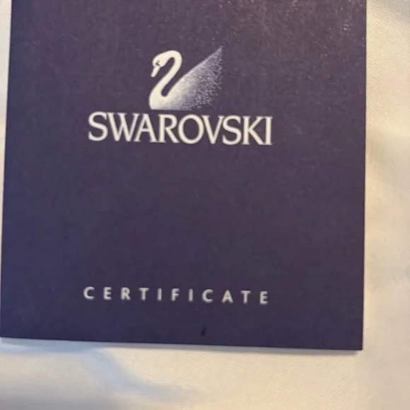 Swarovski Silver and Blue Crystal Drop Earrings - Picture 7 of 7